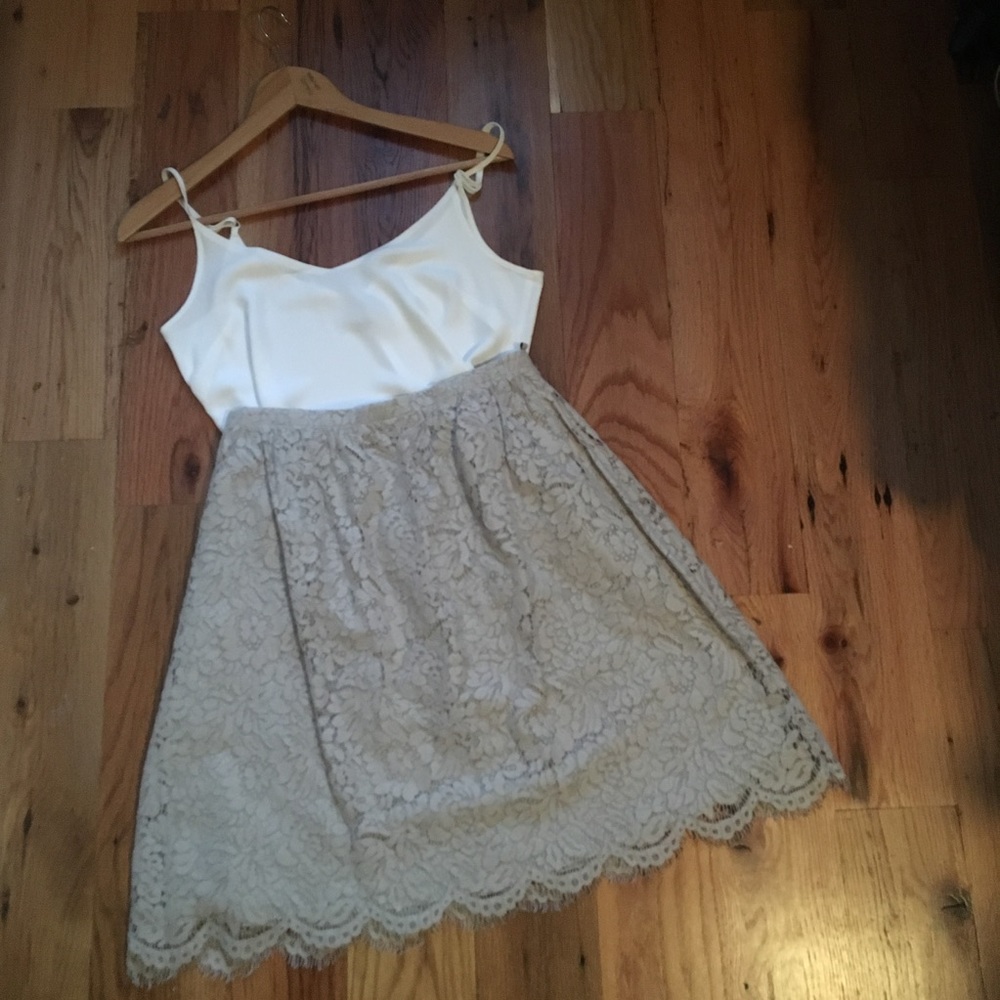 NWT BHLDN Jenny Yoo collection lace skirt size 8